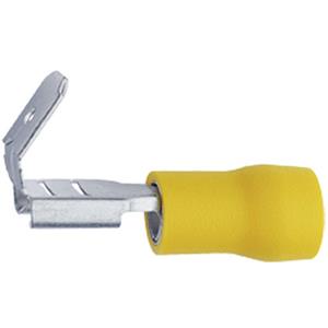 trucomponents TRU COMPONENTS 1582974 Huls voor platte stekker Met vertakking Insteekbreedte: 6.30 mm Insteekdikte: 0.80 mm 180 ° Deels geïsoleerd Geel 1 stuk(s)