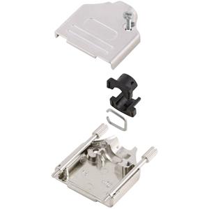 mhconnectors MH Connectors MHDTZK25-K D-sub behuizing Aantal polen: 25 Metaal 180 ° Zilver 1 stuk(s)