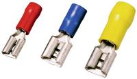 Weidmüllerler 1491650000 Flachsteckhülse Steckbreite: 2.8mm Steckdicke: 0.8mm Teilisoliert Rot 100St.