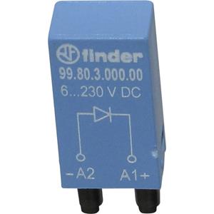 finder Steekmodule Met vrijloopdiode, Zonder LED 1 stuk(s)  99.80.3.000.00 Geschikt voor model:  94.54.1,  94.84.3,  95.85.3,  95.95.3