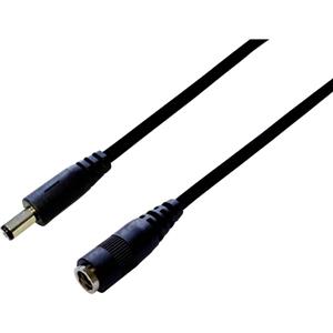 BKL Electronic Niedervolt-Verlängerungskabel Niedervolt-Stecker - Niedervolt-Buchse 5.5mm 2.5mm 5.5