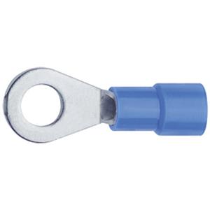 klauke 6306 Ringkabelschoen Dwarsdoorsnede (max.): 2.50 mm² Gat diameter: 6.5 mm Deels geïsoleerd Blauw 1 stuk(s)