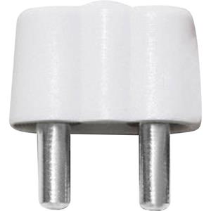 BELI-BECO 61/15ws Miniatur-Bananenstecker Stecker, gerade Stift-Ø: 2.6mm Weiß