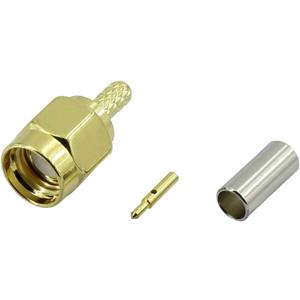 trucomponents TRU COMPONENTS SMA-JC-RG174-1 SMA-connector Stekker, recht 50 Ω RG 174 1 stuk(s)
