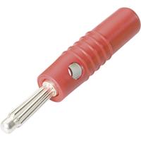 Schnepp S 4004L Büschelstecker Stecker, gerade Stift-Ø: 4mm Rot