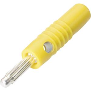 schnepp S 4004 L Pluimstekker Stekker, recht Stift-Ø: 4 mm Geel 1 stuk(s)