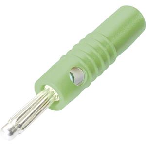 schnepp S 4004 S Pluimstekker Stekker, recht Stift-Ø: 4 mm Groen 1 stuk(s)