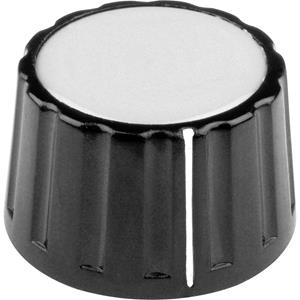 mentor 333.61 Draaiknop Met knopmarkering Zwart (Ø x h) 28 mm x 17 mm 1 stuk(s)