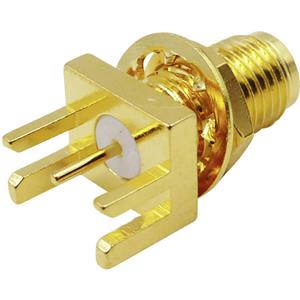 TRU COMPONENTS SMA-connector Bus, inbouw verticaal 50 Ω 1 stuk(s)