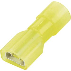 Vogt AG Verbindungstechnik 3967S Huls voor platte stekker Insteekbreedte: 6.3 mm Insteekdikte: 0.8 mm 180 ° Volledig geïsoleerd Geel 1 stuk(s)