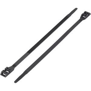 trucomponents TRU COMPONENTS 1592837 TC-DK-610BK203 Kabelbinder 610 mm 9 mm Zwart Met dubbele kop 1 stuk(s)