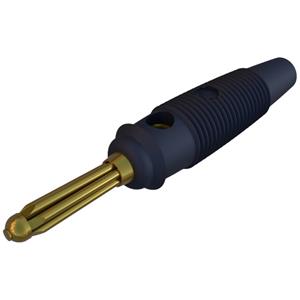 skshirschmann SKS Hirschmann BUELA 30 K AU Büschelstecker Stecker, gerade Stift-Ø: 4mm Schwarz 1St.