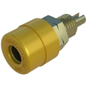 skshirschmann SKS Hirschmann BIL 20 Au Laborbuchse Buchse, Einbau vertikal Stift-Ø: 4mm Gelb