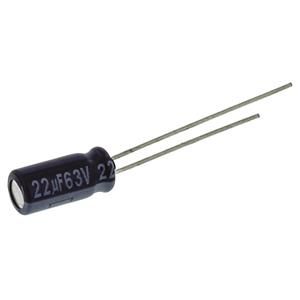 panasonic ECA-1JM220 Elektrolytische condensator Radiaal bedraad 2 mm 22 µF 63 V 20 % (Ø) 5 mm 1 stuk(s)