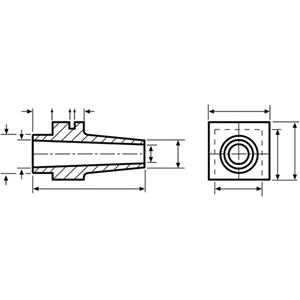 hellermanntyton H121 PVC-FR BK 500 Schnurschutzformtülle Klemm-Ø (max.) 8mm PVC Schwarz