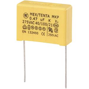 trucomponents TRU COMPONENTS MKP-X2 1 stuk(s) MKP-X2-ontstoringscondensator Radiaal bedraad 0.47 µF 275 V/AC 10 % 22.5 mm (l x b x h) 26.5 x 10 x 19 mm