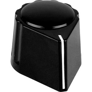 mentor 428.611 Draaiknop Met knopmarkering Zwart (b x h) 26.5 mm x 15 mm 1 stuk(s)