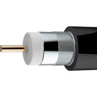 axing Koaxialkabel Außen-Durchmesser: 10.40mm 75Ω 90 dB Schwarz Meterware