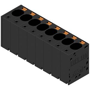 weidmüller LUFS 10.00/08/180V 5.0SN BK BX Veerkachtklemblok 16 mm² Aantal polen 8 Zwart 10 stuk(s)