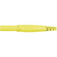 Stäubli XL-410 Laborstecker Stecker, gerade Stift-Ø: 4mm Gelb