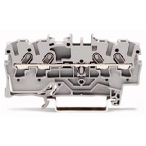 Wago 2001-1401 Doorgangsklem 4.20 mm Spanveer Toewijzing: L Grijs 1 stuk(s)