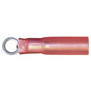 Vogt AG Verbindungstechnik 3616ah Ringkabelschoen Met krimpkous Dwarsdoorsnede (max.): 1 mm² Gat diameter: 5.3 mm Deels geïsoleerd Rood 1 stuk(s)