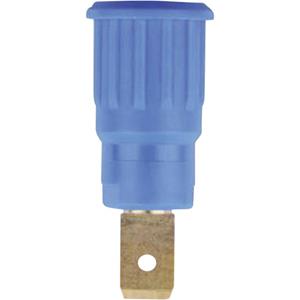 Stäubli SEB4-F6,3 Veiligheids-labconnector, female Bus, inbouw Blauw 1 stuk(s)