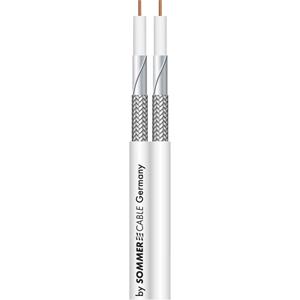 sommercable Koaxialkabel Außen-Durchmesser: 4.6mm HD 0.7/2.9 75Ω 90 dB Weiß Meterware