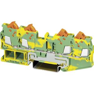 phoenixcontact Phoenix Contact QTC 1,5-QUATTRO-PE 3205093 Aardklem 3-etages Aantal polen: 4 0.25 mm² 1.5 mm² Groen, Geel 1 stuk(s)