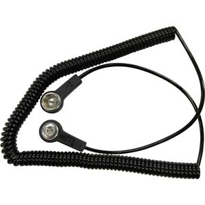 bjz C-191 086 ESD-aardingskabel 2.40 m Drukknop 10.3 mm, Drukknop 4 mm