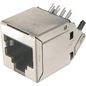 trucomponents TRU Components Modular Buchse, RJ45, CAT 6 Buchse, Einbau horizontal TC-AMJ-188-30101-CAT6-203 15865