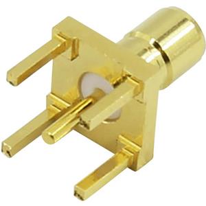 TRU COMPONENTS SMB-connector Stekker, inbouw verticaal 50 Ω 1 stuk(s)