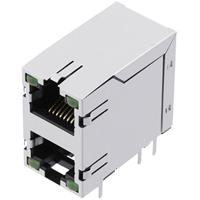 Encitech RJ45 Steckverbinder Buchse, Einbau vertikal RJJS-88-A403-EJH-016 Metall 3260-0017-25 1St.