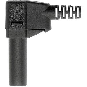 Stäubli SLS425-SW Veiligheids-lamelstekker, male Stekker, haaks Stift-Ø: 4 mm Zwart 1 stuk(s)
