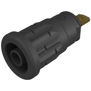skshirschmann SKS Hirschmann SEP 2610 F4,8 Veiligheids-labconnector, female Bus, inbouw verticaal Stift-Ø: 4 mm Zwart 1 stuk(s)
