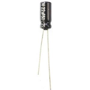 panasonic ECA-1HHG220 Elektrolytische condensator Radiaal bedraad 2 mm 22 µF 50 V 20 % (Ø) 5 mm 1 stuk(s)