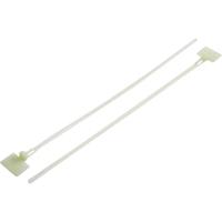 trucomponents TRU Components 1592847 TC-MHVC100203 Kabelbinder 101mm 3.60mm Transparent mit Beschriftungsfeld, Lö