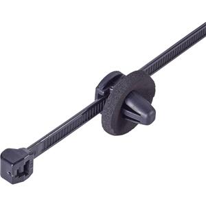 HellermannTyton 150-93100 T50ROSSFT6,5ZD 16-2 Kabelbinder 200mm 4.60mm Schwarz mit Spreizanker am Te