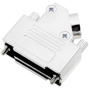 encitech D45ZK-25-K D-sub behuizing Aantal polen: 25 Volledig metaal 45 ° Zilver 1 stuk(s)