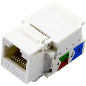 trucomponents TRU COMPONENTS RJ45-koppeling, Cat. 6 Koppeling, recht Wit 93038C373 1 stuk(s)