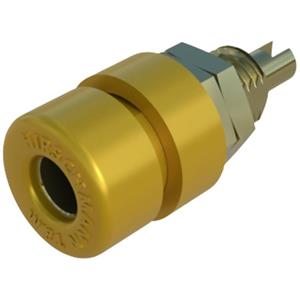 skshirschmann SKS Hirschmann BIL 30 Au Laborbuchse Buchse, Einbau vertikal Stift-Ø: 4mm Gelb