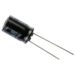 panasonic EEU-FR1E681 Elektrolytische condensator Radiaal bedraad 5 mm 680 µF 25 V 20 % (Ø) 10 mm 1 stuk(s)