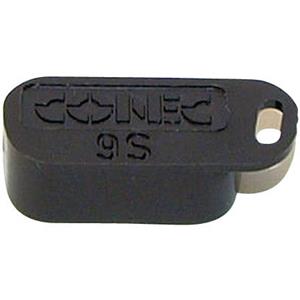 conec 160X10409X Afdekkap Zwart 1 stuk(s)