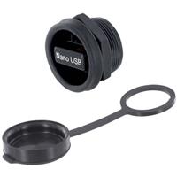Encitech USB 2.0 Buchse A Chassisbuchse, Einbau M22 Inhalt: 1St.