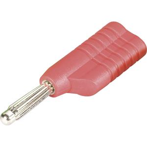 schnepp S 4041 L rt Pluimstekker Stekker, recht Stift-Ø: 4 mm Rood 1 stuk(s)
