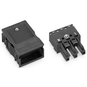 Wago 770-103 Netstekker WINSTA MIDI Serie (connectoren) WINSTA MIDI Bus, recht Totaal aantal polen: 2 + PE 25 A Zwart 25 stuk(s)