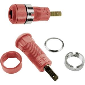 Stäubli SLB2-F2,8 Laborbuchse Buchse, Einbau vertikal Stift-Ø: 2mm Rot 1St.