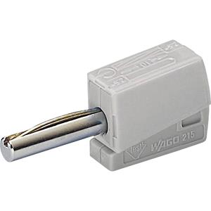 Wago Bananenstecker Stecker, gerade Stift-Ø: 4mm Grau