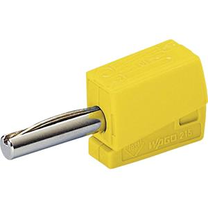Wago Banaanstekker Stekker, recht Stift-Ø: 4 mm Geel 1 stuk(s)