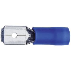 klauke 8302B Platte stekker Insteekbreedte: 4.8 mm Insteekdikte: 0.5 mm 180 ° Deels geïsoleerd Blauw 1 stuk(s)